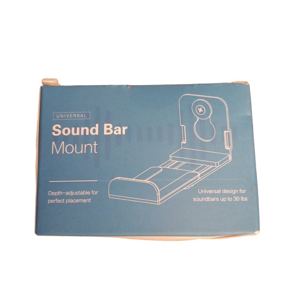 Universal Sound Bar Wall Mount Brackets Fits Most Soundbars up to 30lbs NIOB